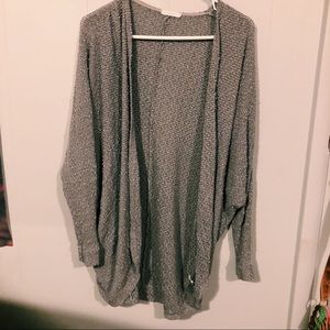 Gray Knit Lightweight Lush Cardigan
